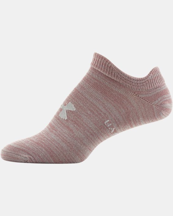 Women's UA Essential No Show – 6-Pack Socks, Pink, pdpMainDesktop image number 4